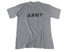 T-Shirt, bedruckt, -Army-, grau