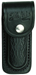 Herbertz Messer-Etui, schwarzes Leder mit Prgemuster, Grtelschlaufe, fr Messer mit 13 cm Heftlnge